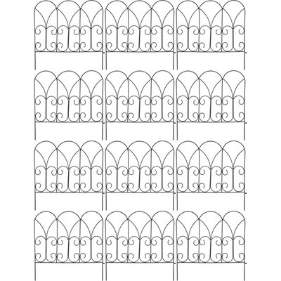 Bordure de jardin métal volutes Lot de 12 JARDINDECO