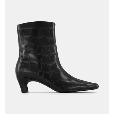 Bottines clay cuir façon croco GALERIES LAFAYETTE