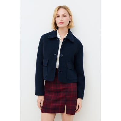 Veste droite en laine VIBRANTE CAROLL