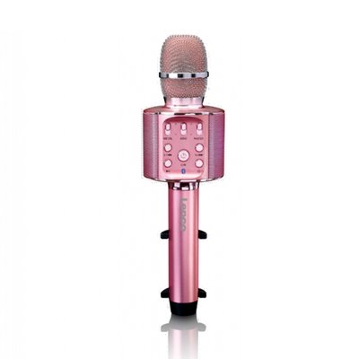 Coluna bluetooth com microfone sem fios, rosa, da Lenco LENCO