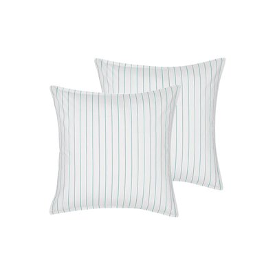 Lot de 2 taies d'oreillers en percale de coton HOSSEGOR SENSEI MAISON