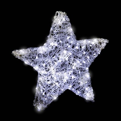 Etoile lumineuse extérieure blanc froid H50cm 150 LED + transfo FEERIC LIGHTS & CHRISTMAS