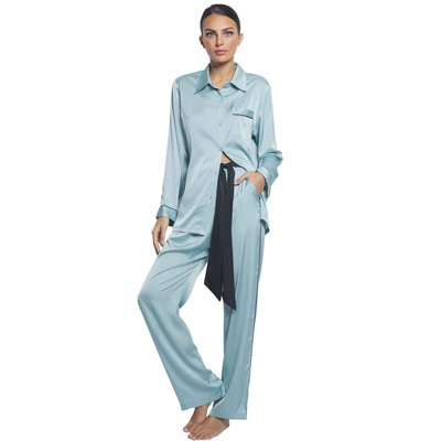 Pyjama pantalon chemise manches longues Satin SELMARK