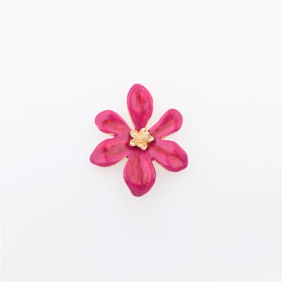 Pin's fleur rose fuchsia BALABOOSTE