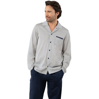 Pyjama long col ouvert MERCERISE EMINENCE
