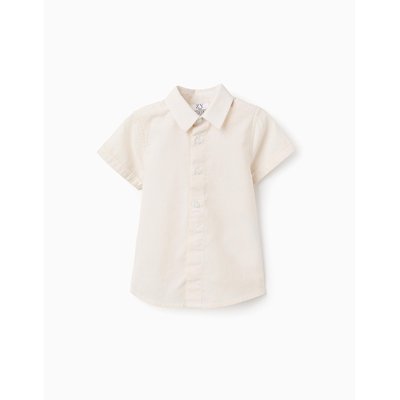 Chemise à Manches Courtes Unie en Coton ZIPPY