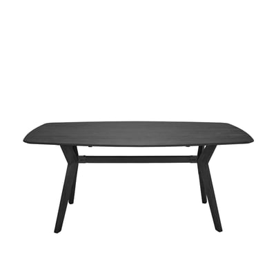 Table À Manger en bois teck noir VIKIE MADURA