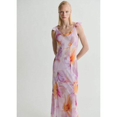 Robe à fleurs détail volants MANGO