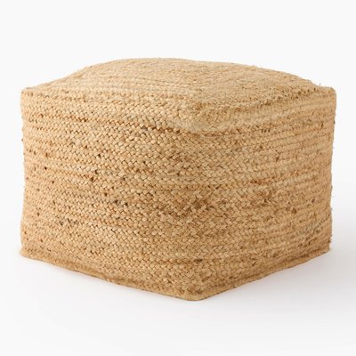 Pouf souple, 45xH35cm, en jute MONOPRIX