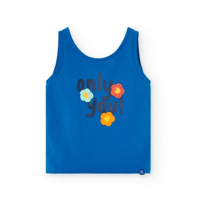 T-shirt avec dessin frontal et dos échancré BOBOLI