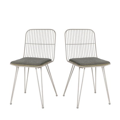 Lot de 2 chaises design en métal - OMBRA POMAX