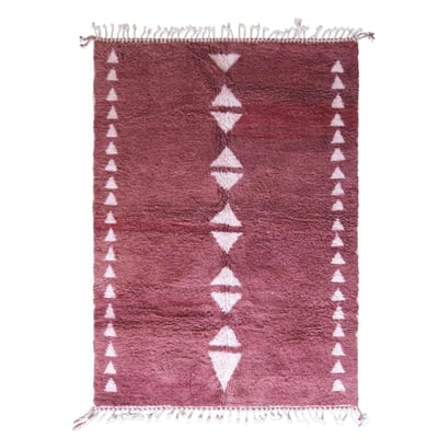 Tapis berbère authentique tissé à la main en laine 196 x 278 cm AFK LIVING