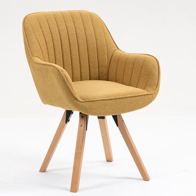 Fauteuil de salle à manger rotatif scandinave, CARSON MEUBLES COSY