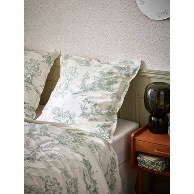 Taie d'oreiller percale de coton "ESPRIT TOILE DE JOUY" CYRILLUS