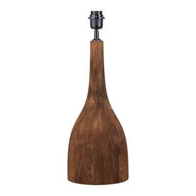 Chocolate Brown Mango Wood Curved Table Lamp Base SO'HOME