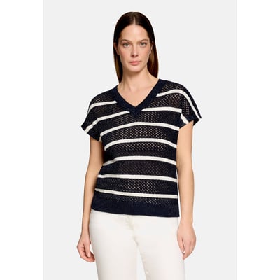 Pull-over en maille ajourée à rayures BETTY BARCLAY