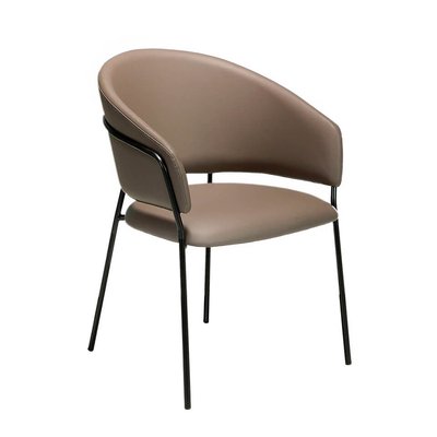 Chaise en simili et acier ANGEL CERDA
