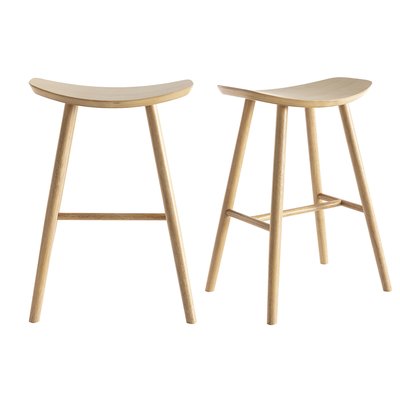 Tabourets de bar H65 cm (lot de 2) DEMORY MILIBOO