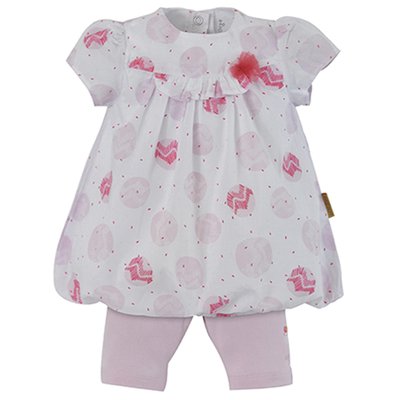 Robe + legging rose SUCRE D'ORGE