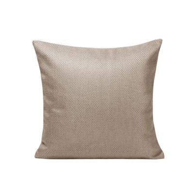 Housse de coussin Coconut  en Tissage toile à l'effet satiné Blanc 40x40 cm MADURA