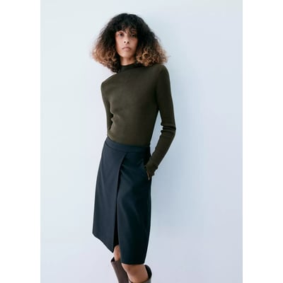 Pull-over maille col montant MANGO