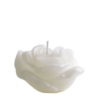 Bougie décorative parfumée Rose - Blanc MATHILDE M