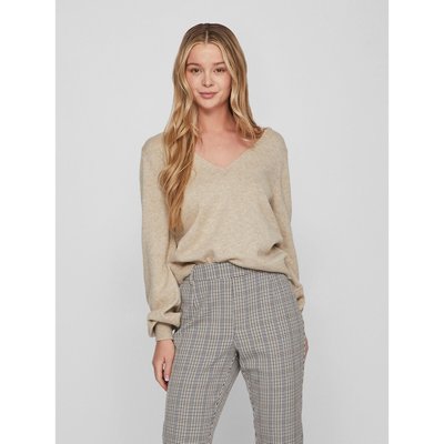 Pull col v en fine maille VILA