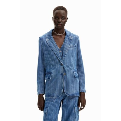 Desigual - Blazer denim à rayures DESIGUAL