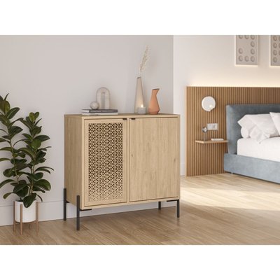 Commode 2 portes et pieds en métal Inca - L80 cm CALICOSY