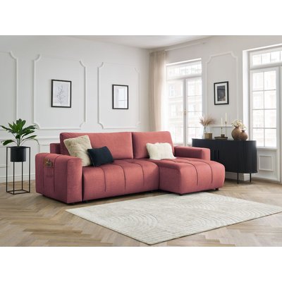 Canapé d'angle convertible 3 places en velours, ARSENE BOBOCHIC