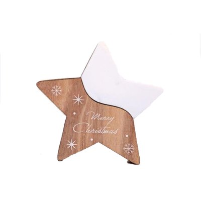 Décoration de Noël Stars Wooden Natural HEART OF THE HOME