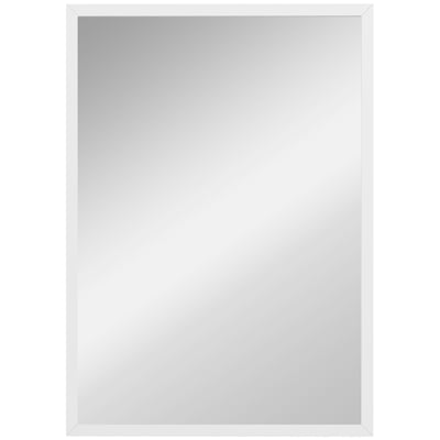 Miroir mural Verre Bois naturel HOMCOM