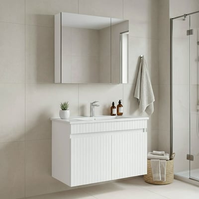Шкафчик для ванной с раковиной и зеркалом, Tivoli / Тиволи SO'HOME