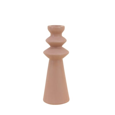 Bougeoir design en grès 30cm ORNAMI