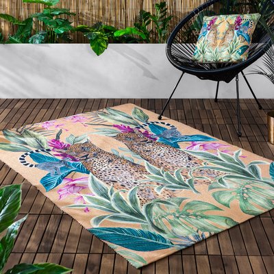 Kali Leopards Digitally Printed Indoor/Outdoor Rug WYLDER