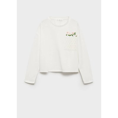 T-shirt détails brodés MANGO KIDS
