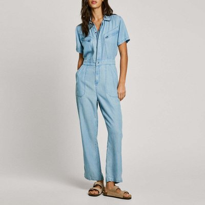 Combinaison Longue À Col Chemise En Denim PEPE JEANS