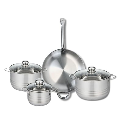 Batterie 1 poêle 32cm + 3 faitouts 16/20/24cm PROFI BRILLANT ELO