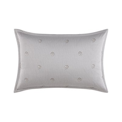 Taie d'oreiller en satin de coton gris, DOUBLE B BOSS HOME