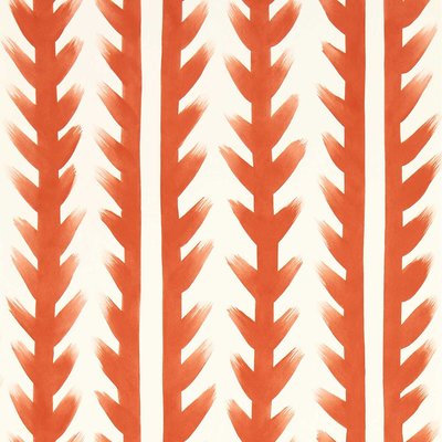 Sticky Grass Carnelian Wallpaper HARLEQUIN X SOPHIE ROBINSON