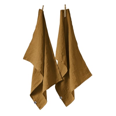 Lot de 2 torchon essuie-vaisselle lin Collection Soline EDEN