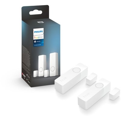 PHILIPS Capteur de contact HUE Secure pack de 2 - Blanc