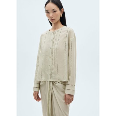 Blouse Lyocell détails ajourés MANGO