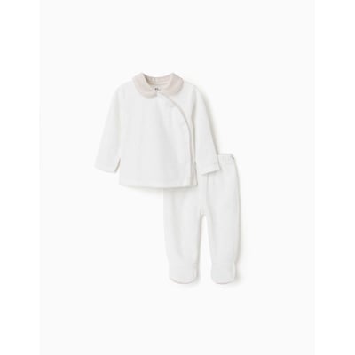 Pyjama en velours avec motif à pois ZIPPY