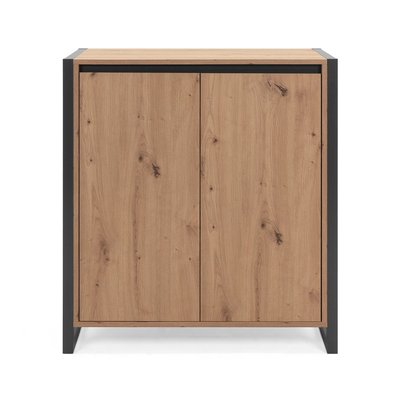 Petit Buffet de Rangement 2 Portes L80 cm - DENVER CALICOSY