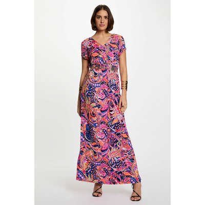 Robe longue droite imprimé cachemire MORGAN