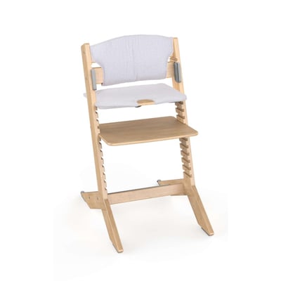 NALA - Chaise haute en bois bébé et enfant avec coussin GEUTHER