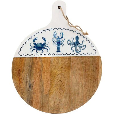 Planche apéro en bois de manguier Mer Ronde JARDINDECO