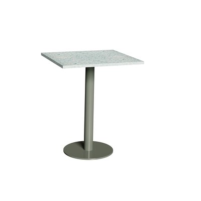 Table à manger en plastique recyclé carré LES GAMBETTES