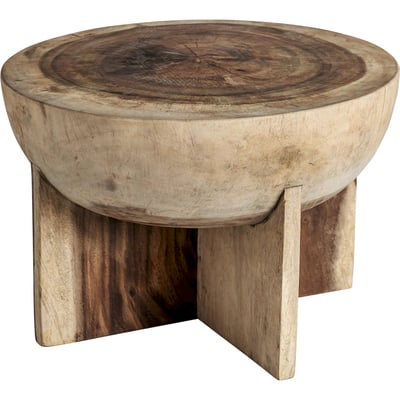Table basse ronde en bois de suar RECOLLECTION